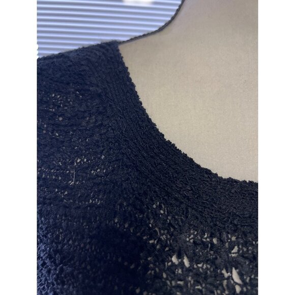 Soyaconcept Women Black Knit Cable Pullover Sweater -- Large - Picture 8 of 9